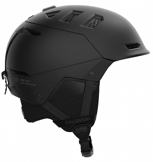 Горнолыжный шлем Salomon Husk Pro Mips Black - Фото 5 большая