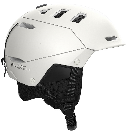 Горнолыжный шлем Salomon Husk Pro Mips White - Фото 3 большая