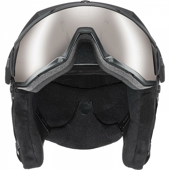 Горнолыжный шлем Uvex Instinct Visor Pro V Black - Фото 3 большая