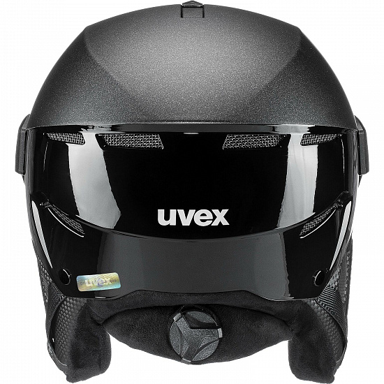 Горнолыжный шлем Uvex Instinct Visor Pro V Black - Фото 5 большая