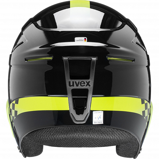 Горнолыжный шлем Uvex Race + Black/Lime - Фото 3 большая