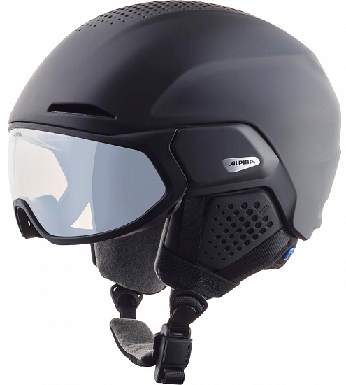 Горнолыжный шлем Alpina Alto V Black Matt - Фото 1 большая