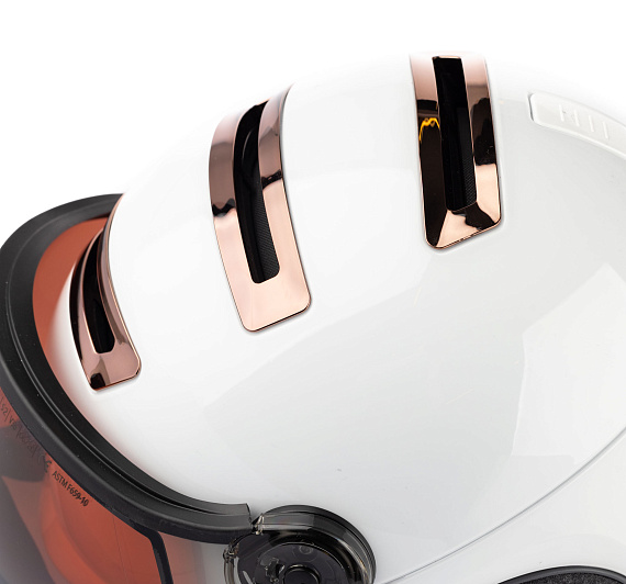 Горнолыжный шлем Kask Chrome Photo White/Pink Gold - Фото 4 большая