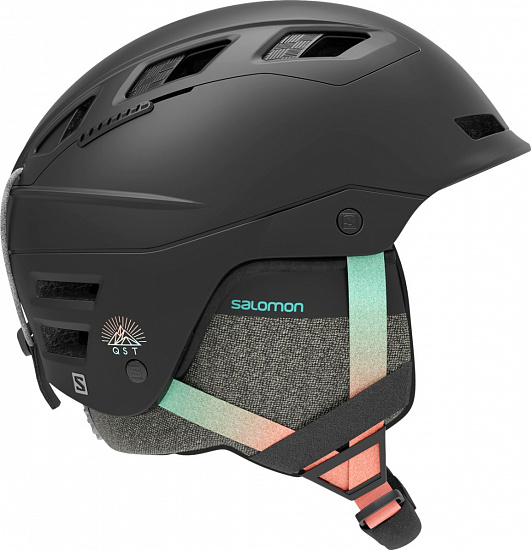 Горнолыжный шлем женский Salomon Qst Charge Black Gradient - Фото 1 большая