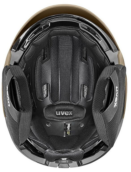 Горнолыжный шлем Uvex Levitate MIPS Brown/Black Matt - Фото 4 большая
