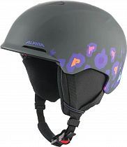 Горнолыжный шлем детский Alpina Brix Jr Midnight Grey/Leo Matt