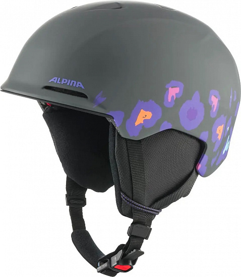 Горнолыжный шлем детский Alpina Brix Jr Midnight Grey/Leo Matt - Фото 1 большая