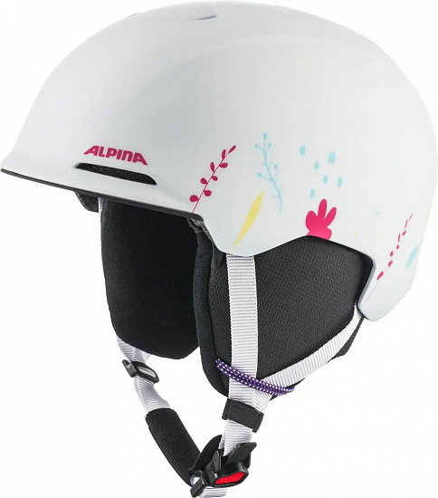 Горнолыжный шлем детский Alpina Brix Jr White Graphic Matt - Фото 1 большая