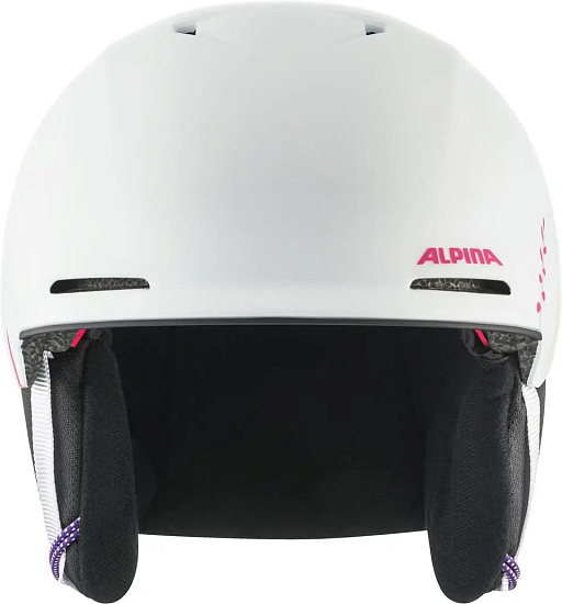 Горнолыжный шлем детский Alpina Brix Jr White Graphic Matt - Фото 2 большая