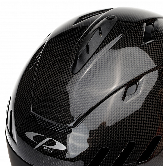 Горнолыжный шлем CP Camurai Carbon Shiny/Black S.T./Dl Vario Brown Pol Ice Mirror - Фото 4 большая