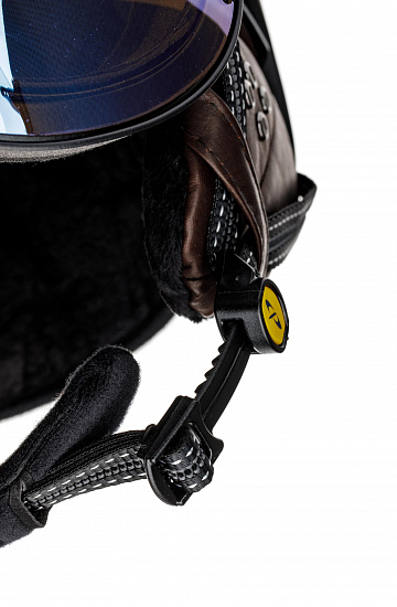 Горнолыжный шлем CP Camurai Carbon Shiny/Black S.T./Dl Vario Brown Pol Ice Mirror - Фото 5 большая