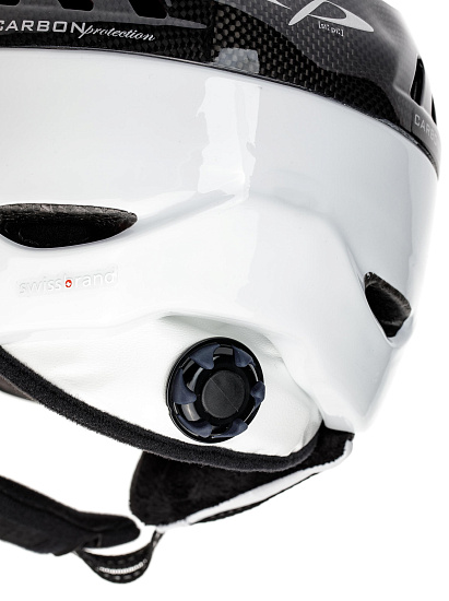 Горнолыжный шлем CP Camurai Carbon Carbon Shiny/White Shiny Decal White - Фото 3 большая