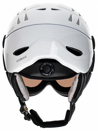 Горнолыжный шлем CP Cuma White Shiny - Фото 2 большая