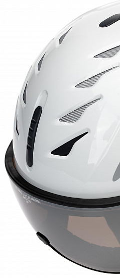Горнолыжный шлем CP Cuma White Shiny - Фото 4 большая
