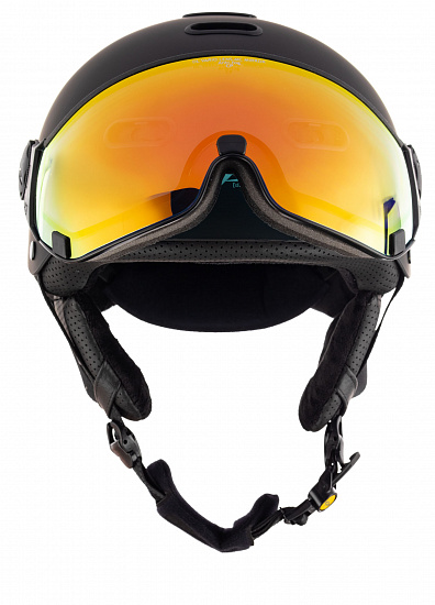 Горнолыжный шлем CP Carachillo Black S.T./Black/Dl Vario Multicolour Mirror - Фото 2 большая