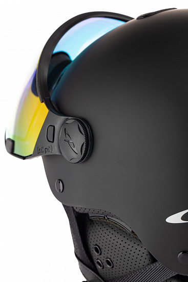Горнолыжный шлем CP Carachillo Black S.T./Black/Dl Vario Multicolour Mirror - Фото 5 большая