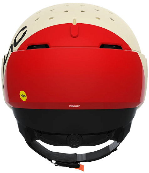 Горнолыжный шлем POC Levator Mips Rouge/Blanc - Фото 4 большая