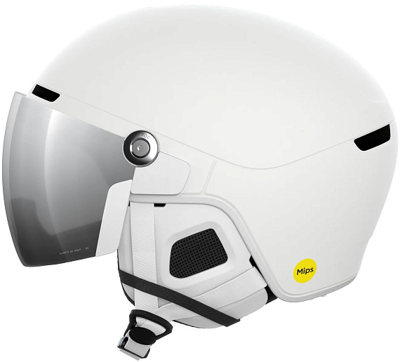 Горнолыжный шлем POC Obex Visor Hydrogen White Matt - Фото 1 большая