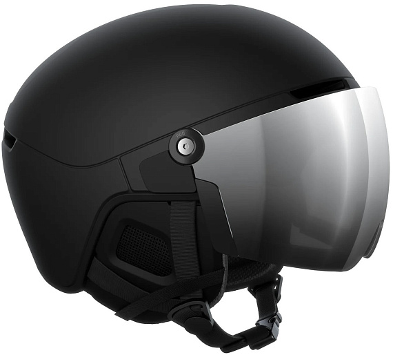 Горнолыжный шлем POC Obex Visor Uranium Black Matt - Фото 3 большая