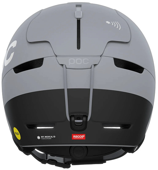 Горнолыжный шлем POC Obex Bc Mips Granite Grey Matt - Фото 4 большая