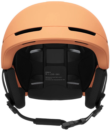 Горнолыжный шлем POC Obex Mips Apricot Sunstone Matt - Фото 2 большая