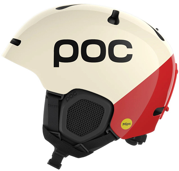 Горнолыжный шлем POC Fornix Bc Rouge/Blanc - Фото 1 большая