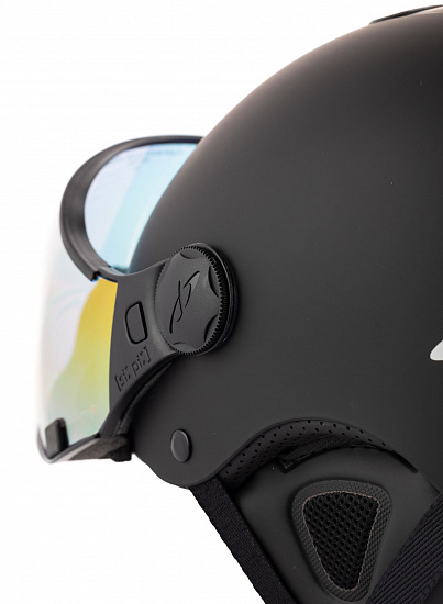 Горнолыжный шлем CP Carachillo Xs Black S.T./Black - Фото 3 большая