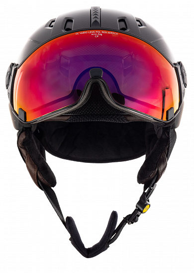 Горнолыжный шлем CP Corao+ Carbon Shiny/Black S.T. - Фото 2 большая