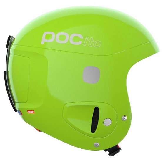 Горнолыжный шлем детский POC POCito Skull Fluorescent Yellow/Green - Фото 3 большая