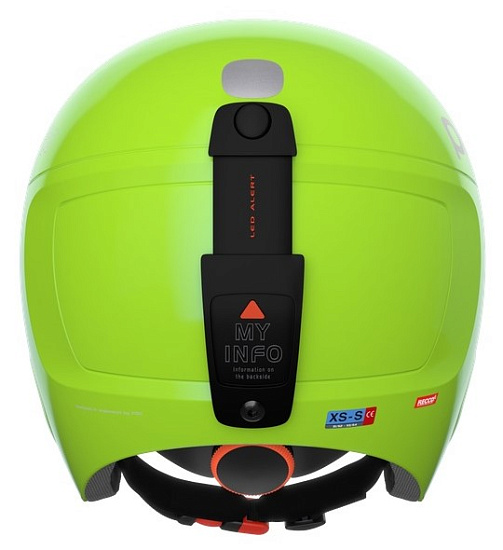 Горнолыжный шлем детский POC POCito Skull Fluorescent Yellow/Green - Фото 4 большая