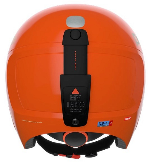 Горнолыжный шлем детский POC POCito Skull Fluorescent Orange - Фото 4 большая