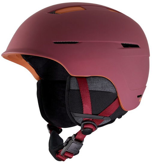 Горнолыжный шлем мужской Anon Invert Maroon - Фото 3 большая