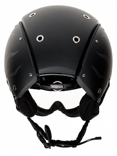 Горнолыжный шлем Bogner Visor Flames Black - Фото 2 большая