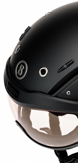 Горнолыжный шлем Bogner Visor Flames Black - Фото 4 большая