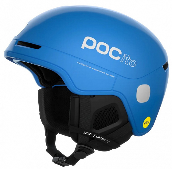 Горнолыжный шлем детский РОС POCito Obex MIPS Fluorescent Blue - Фото 1 большая