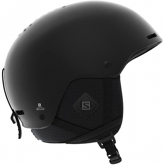 Горнолыжный шлем Salomon Brigade Audio All Black - Фото 1 большая