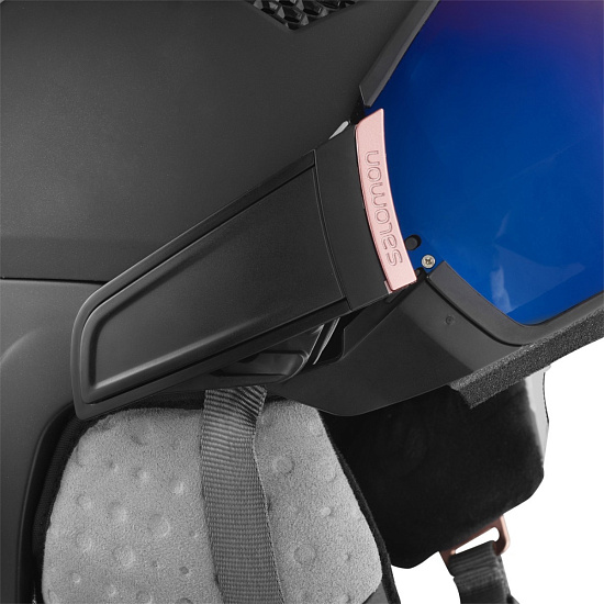 Горнолыжный шлем женский Salomon Mirage Black/Rose Gold - Фото 5 большая