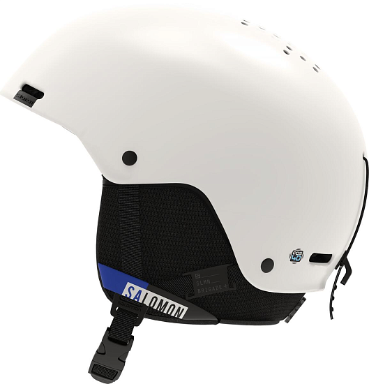 Горнолыжный шлем Salomon Brigade+ White Blue - Фото 3 большая