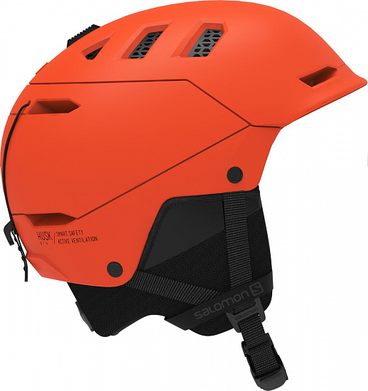 Горнолыжный шлем Salomon Husk Pro Red Orange - Фото 1 большая