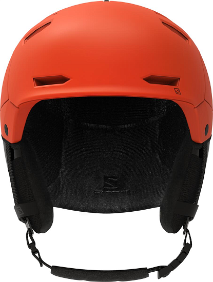 Горнолыжный шлем Salomon Husk Pro Red Orange - Фото 2 большая