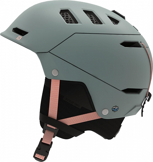 Горнолыжный шлем Salomon Husk Pro Wrough Iron/Pink - Фото 4 большая