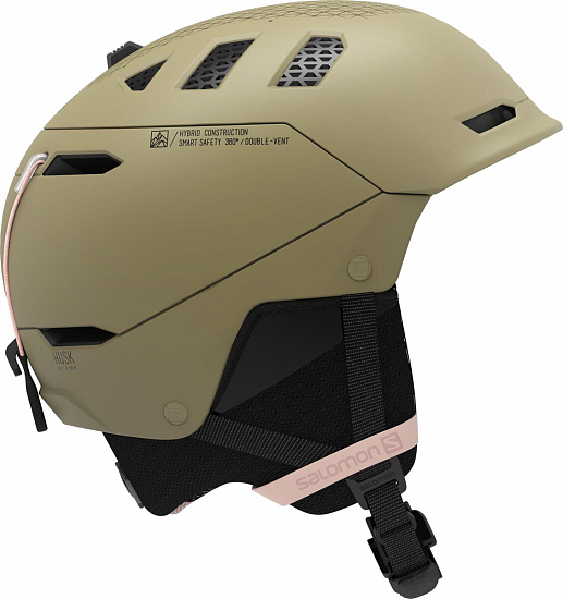 Горнолыжный шлем Salomon Husk Prime Olive - Фото 1 большая