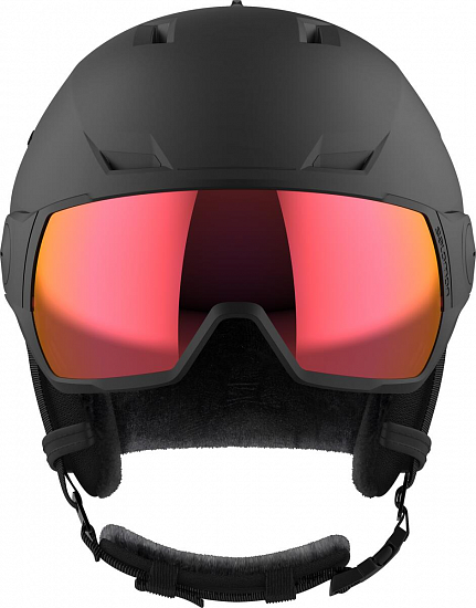 Горнолыжный шлем Salomon Pioneer Lt Visor Sigma Goji Re - Фото 2 большая