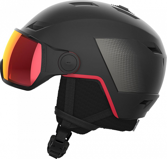 Горнолыжный шлем Salomon Pioneer Lt Visor Sigma Goji Re - Фото 3 большая
