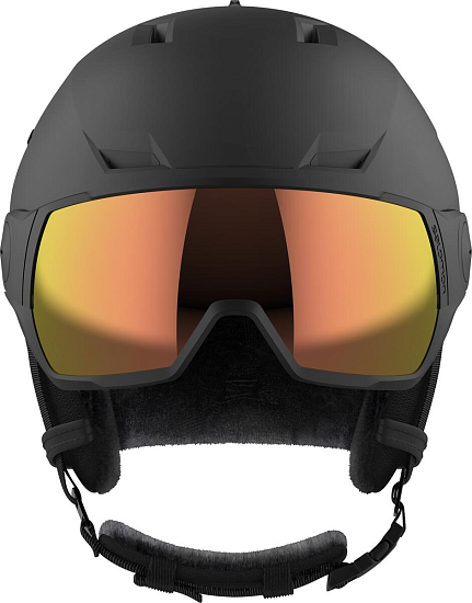Горнолыжный шлем Salomon Pioneer Lt Visor Photo Black/A - Фото 2 большая