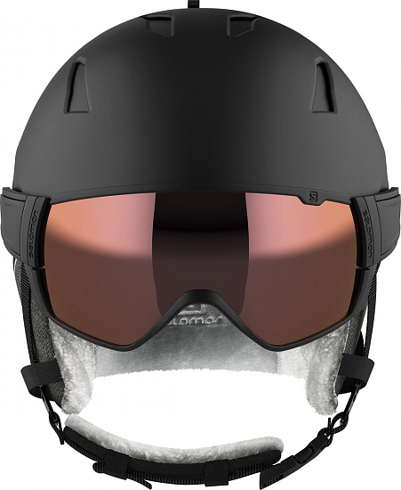 Горнолыжный шлем женский Salomon Mirage Sigma Blk/Pink Gold/Uni - Фото 2 большая