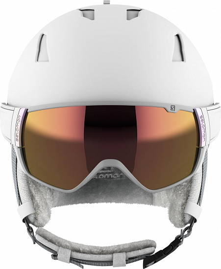 Горнолыжный шлем женский Salomon Mirage White Ruby/Universal/Un - Фото 2 большая