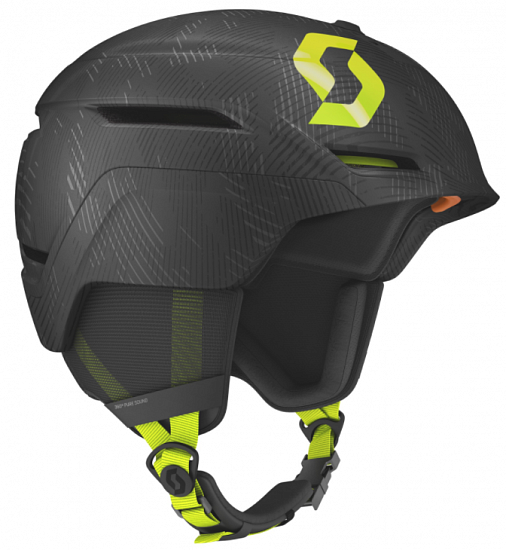Горнолыжный шлем Scott Symbol 2 Plus D Dark Grey/Ultralime Yellow - Фото 1 большая