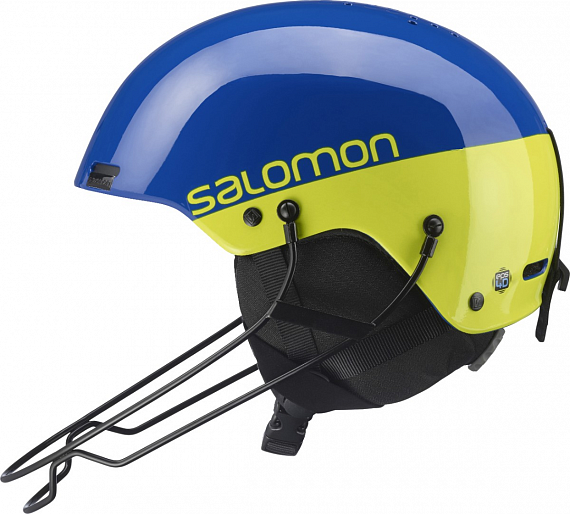 Горнолыжный шлем Salomon S Race SL Blue Neon Yellow - Фото 2 большая