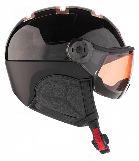 Горнолыжный шлем Kask Piuma Chrome Black/Pink Gold - Фото 1 большая